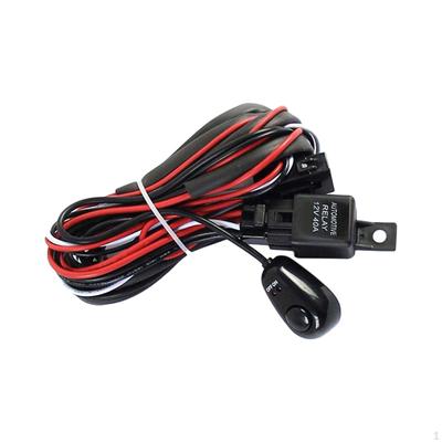 LED-Arbeitslichtleiste Kabelbaum-Set Autozubehör Hohe Leistung DC 12V 40A Schalter Stromversorgung
