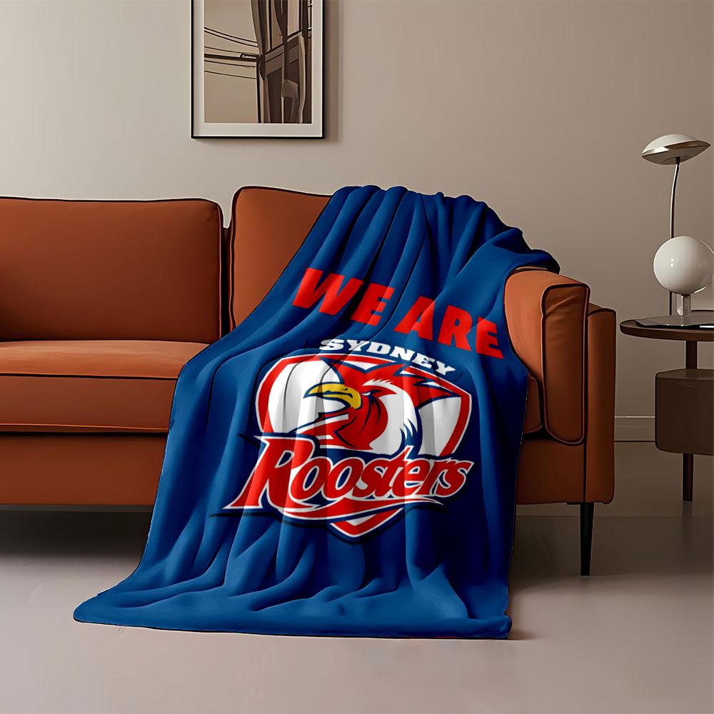 Sydney Roosters Team Spirit Blanket Print Blanket Soft and Cozy Perfect for the Living Room Bed Sofa or a Nap,gift
