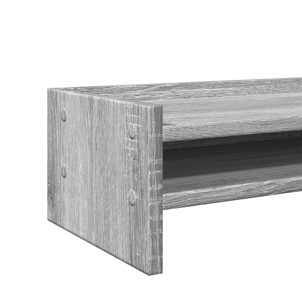 Vidaxl Podstawka Pod Monitor, Szary Dąb Sonoma, 42X24X16 Cm