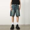 Vintage Pánské Džíny High Streets Široké Kalhoty Pánské Letní Baggy Džíny Džínové Šortky Streetwear Délka Ke Kolenům Krátké