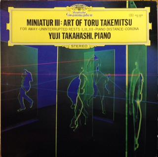 LP Record YUJI TAKAHASHI Miniatur Iii Art Of Toru Takemitsu MG2408 DEUTSCHE GRAMMO Japan Classical Used