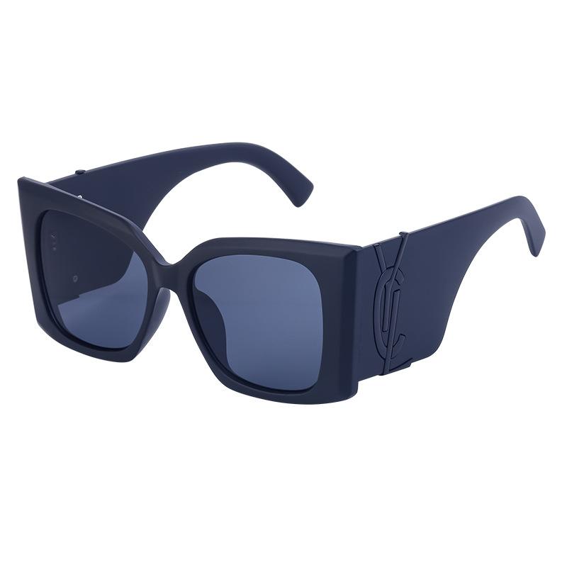 

Retro Gold Square Women Sunglasses Luxury Large Frame Gradient Glasses New Fashion Cat Eye Oversized Sunglasses Other