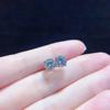 4-Prong Moissanite Stud Earrings Women Minimalist Small Fashion Jewelry Sterling Hypoallergenic