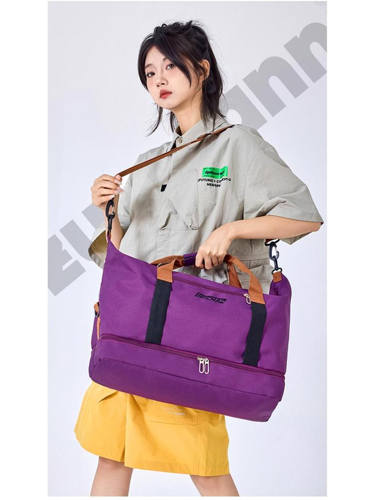 Lekka torba sportowa i podróżna w stylu koreańskim z separacją na mokre/suche