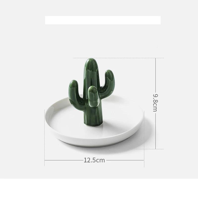 Nordic Ceramic Gold Plating Small Jewelry Dish Earrings Necklace Ring Storage Plates Fruit Dessert Display Bowl Decoration Tray