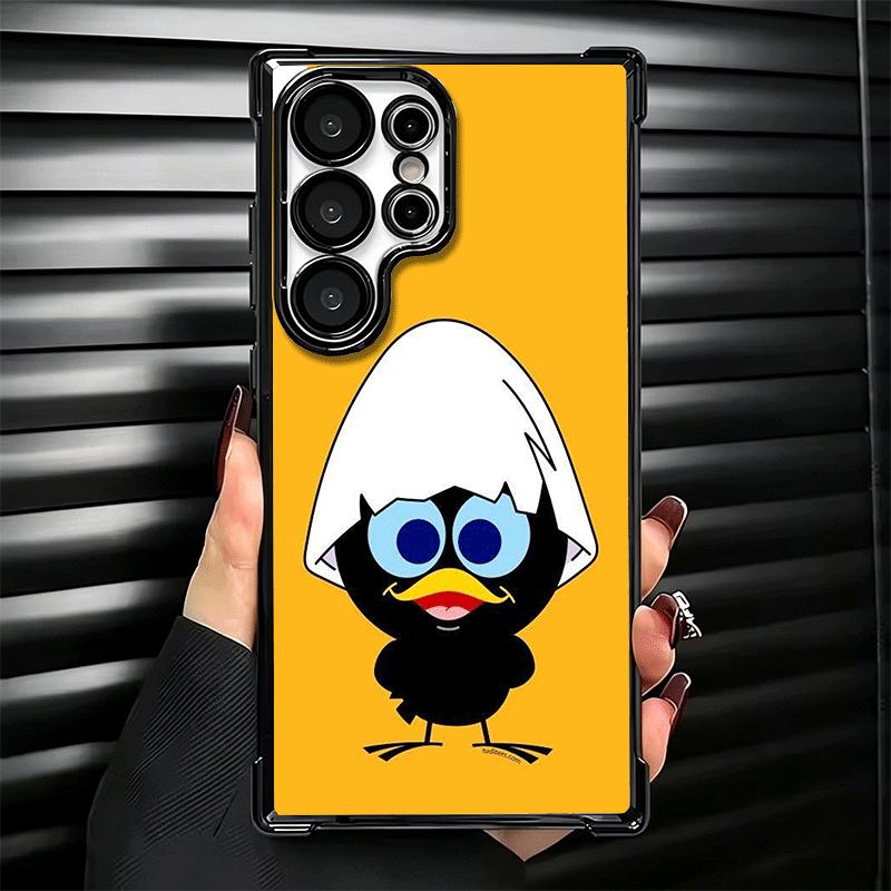 Calimero Cute Cartoon Duck Soft Phone Case For Samsung Galaxy S26 Ultra S25 Edge S24 FE S23 Plus S22 S21 + S20 Plating Anti-Fall
