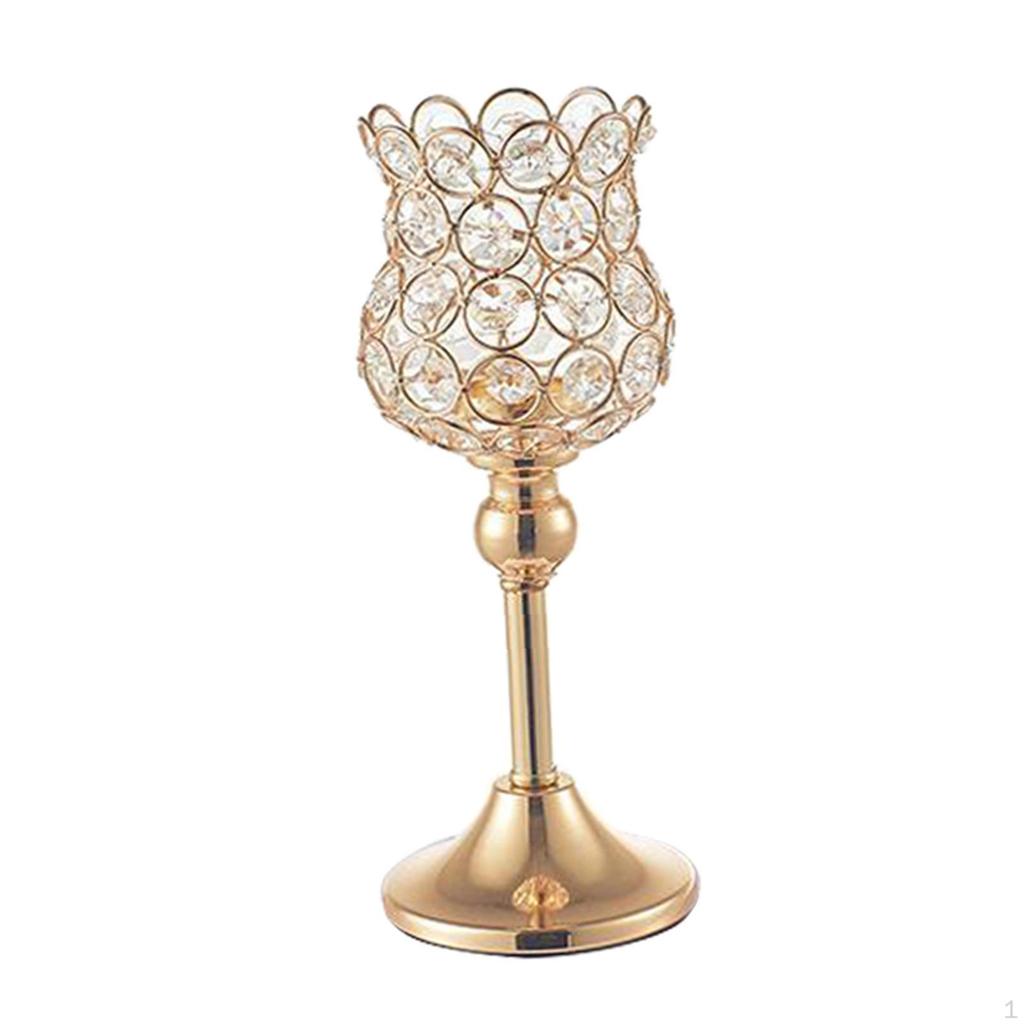 Candle Holder Candlestick Romantic Crystal Cup Home Decor
