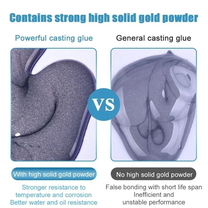 1/2 Set Super Strong Glue Sticks All Metal Repair Glue Waterproof Waterproof Sealant Cold Welding Heat Resistant Epoxy Resin