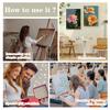 CHENISTORY DIY Pictures By Number Pink Flowers Kits Painting By Numbers  Drawing On Canvas Hand Painted Picture Art Gift Home