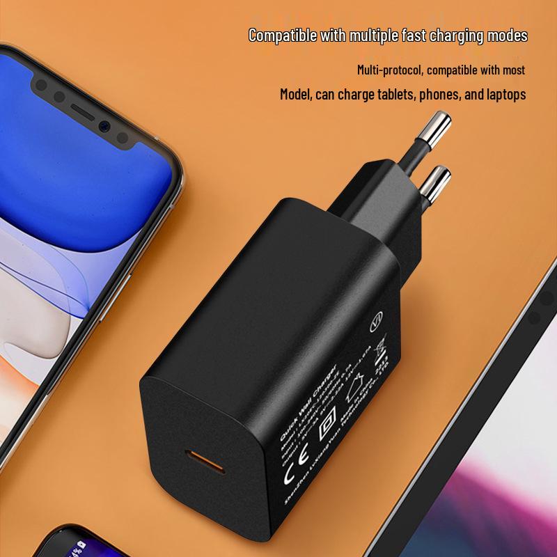 EU Certified 20W PD Fast Charger – Multi-functional USB-C Adapter