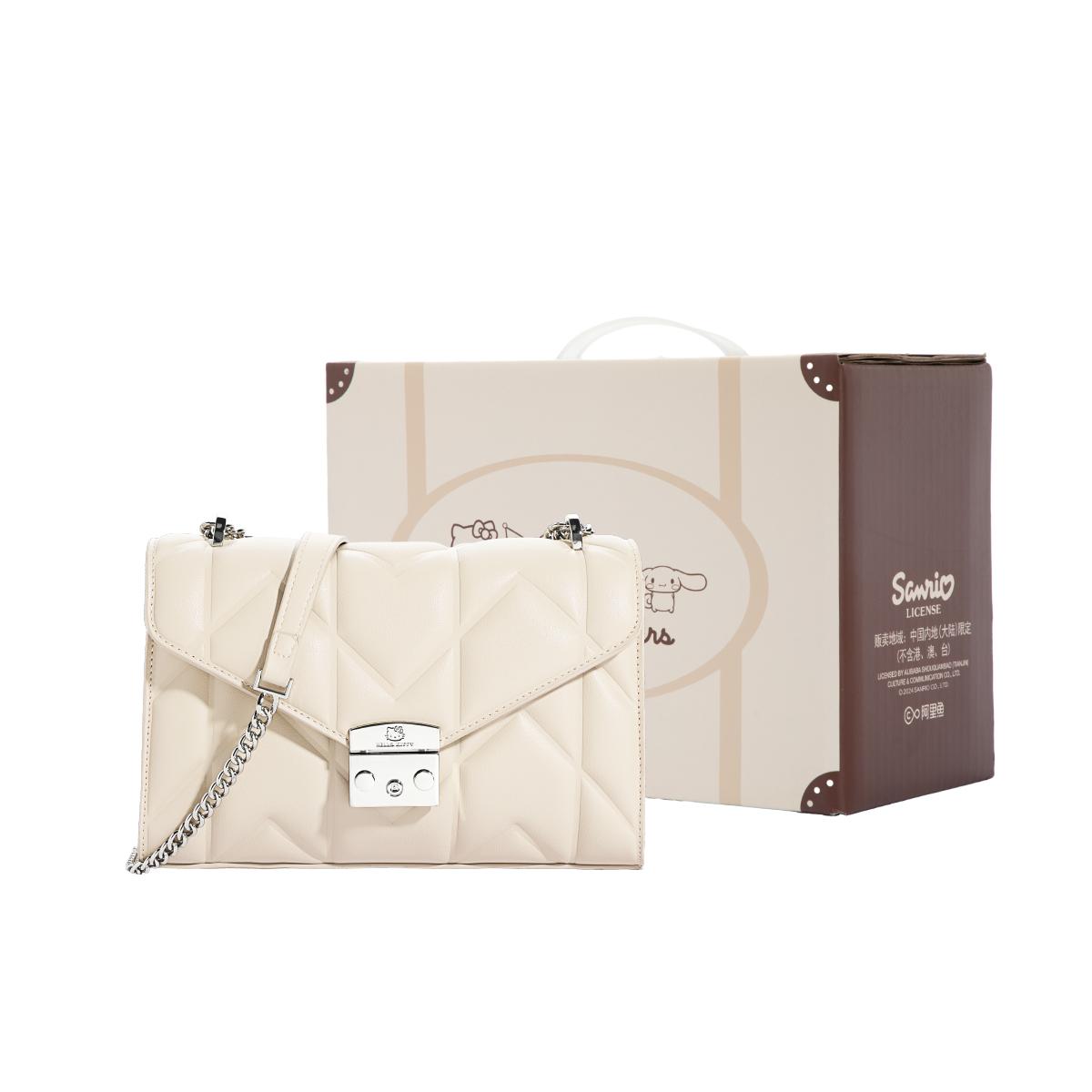 

Новая женская сумка через плечо из синтетической кожи Sanrio Hello Kitty, сумка-кроссбоди, маленькая квадратная сумка обычного размера, многоцветная HHF41118 25.4*8.4*16.0CM