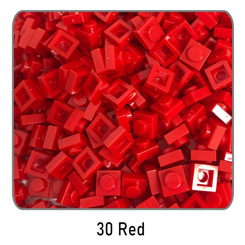500Pcs Diy Pixel Art Building Blocks Thin Figures Bricks Compatible With 3024 1X1 Square Bricks Bulk Assemble Toys Gift For Chil