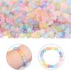 200 Stück 9x10mm Stern Acrylperlen Bunt Transparent Lose Abstandshalterperlen Für Schmuckherstellung DIY Armbänder Halsketten Zubehör