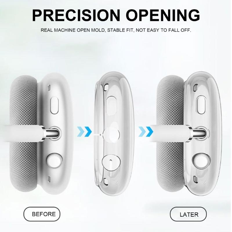 Protective Silicone Case For Headphones, Soft Ear Pad Cover With Headband Sleeve, Scratch Resistant Case