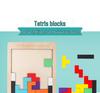 Kids' Wooden Tetris Shape Matching Puzzle Blocks for Early Learning