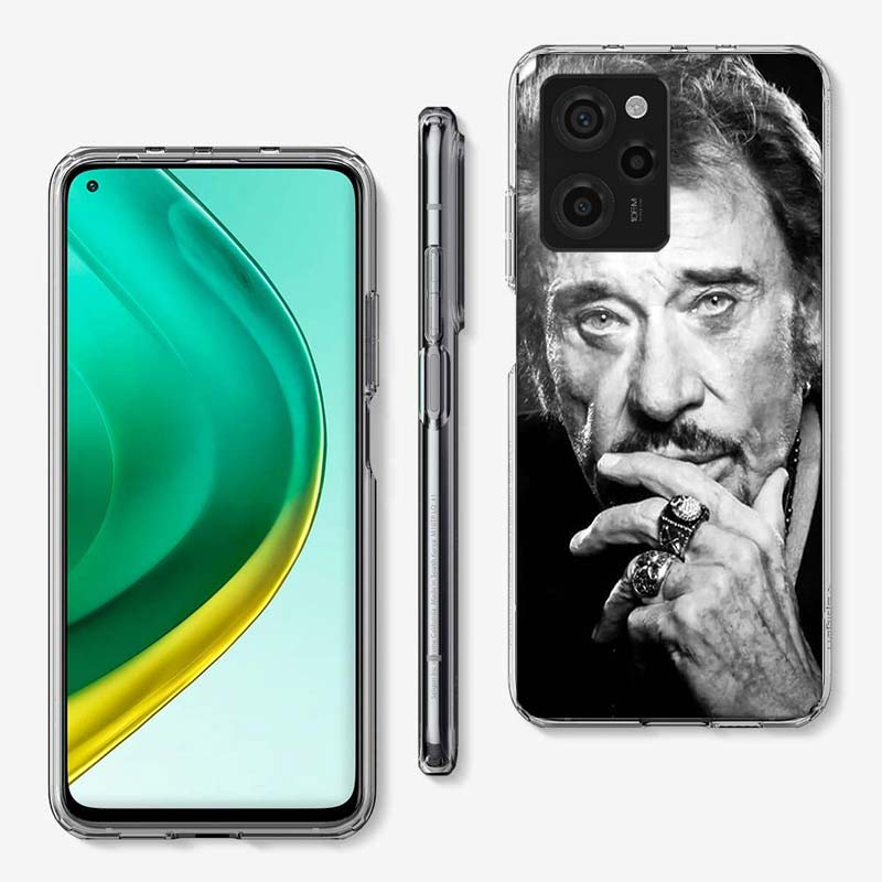 Черный чехол для телефона с изображением Джонни Халлидея Для Redmi 12 13C 12C 15C 15 9 Power 10 Prime+ 10C 10A 9T 9C 9i 9AT 9A Sport A5 K50 K30 60