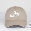 MLFO DAD Galloping Horse Print SoftTop Baseball Cap Retro Style Daily Commute Outdoor Hiking Fathers Day Gift