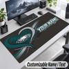 Philadelphia Eagles Personalized Large Mouse Pad Custom Name Text Extended Desk Mat Gaming Mousepad