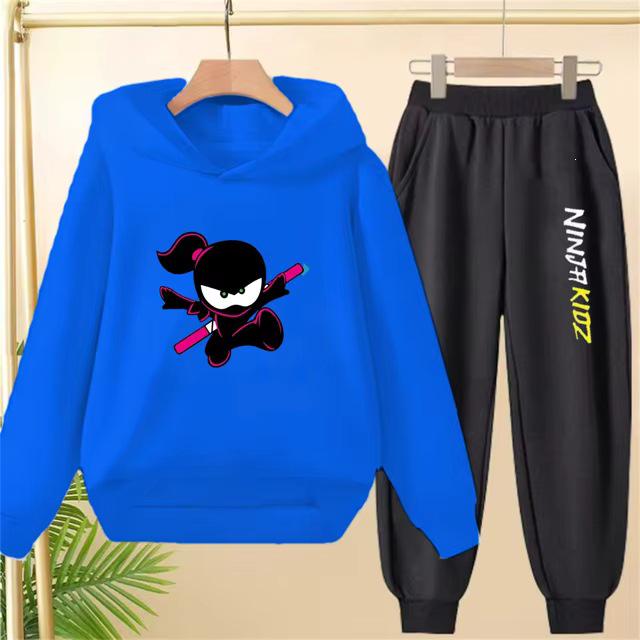 Kids Ninja Hoodie & Pants Set, 3-12 Years, Boys & Girls Casual Fashion