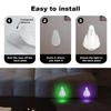 USB Rechargeab Smart Motion Sensor Night Light 7Color Energy Saving Toilet Seat Lights Ambient Lighting Human Body Detection