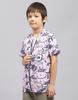 Boys Pink & White Printed Round Neck Half Sleeve Pack of T-Shirt & Shirt