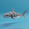 3D Printed Small Animal Joint Flexible Simulation Shark, Killer Whale Ornament Home Decoration Perfect Gift for Friends Family