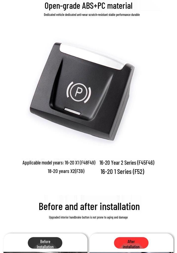 Electronic Handbrake Switch Button for BMW 1 Series, 2 Series, X1, X2