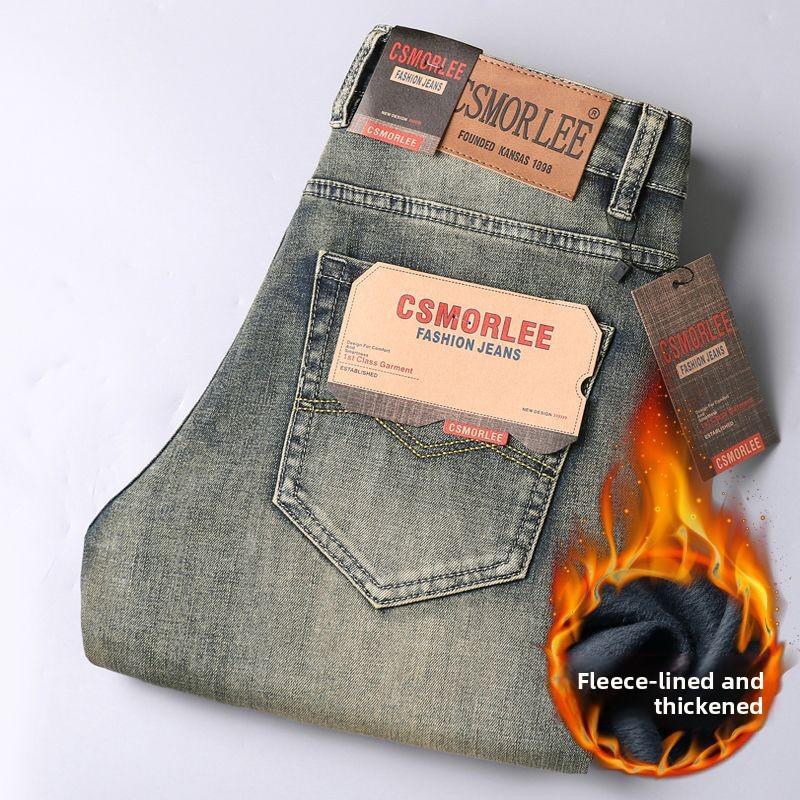 Men's Straight-leg, Loose-fit Stretch Jeans – Summer Stretch Style