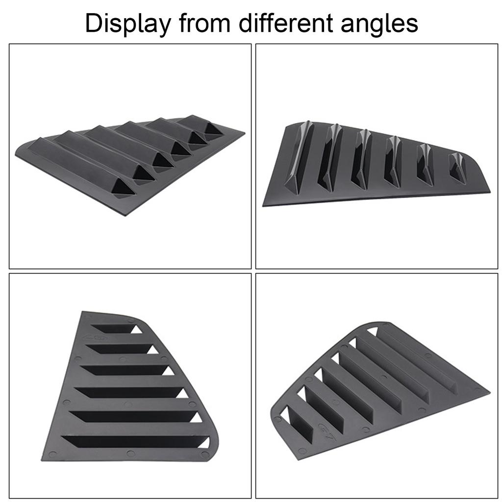 2PCS Car Rear Window Shutter Cover Trim Window Louver Side Vent Trim For GOLF 7 GOLF 7.5 MK7/7.5 GTI GTD R MODELS Accessories