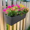 Iron Hanging Flower Pots Weather-Resistant Modern Boho Planter Durable Wall Mount Window Box