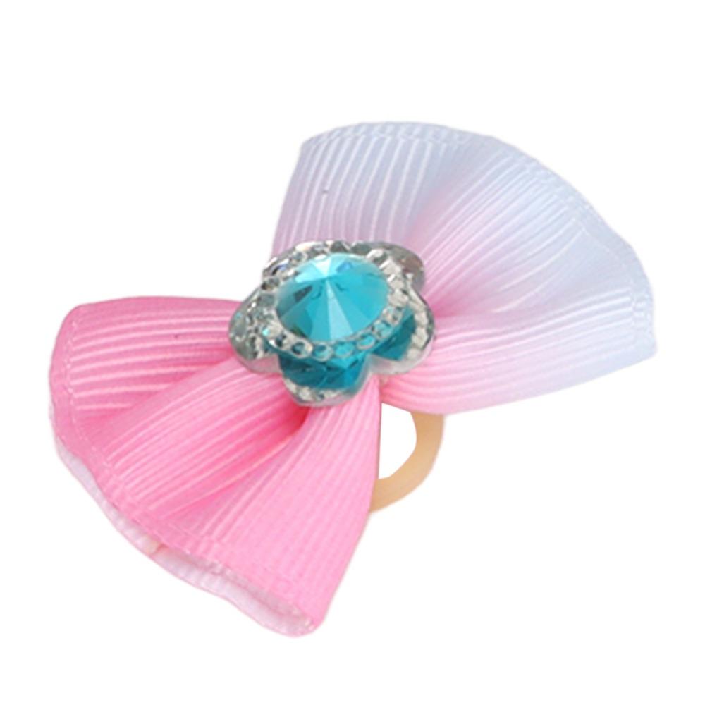 24Pcs Small Size Pet Hair Accessories Elastic Rubber Band Dog Bow Hair Ties Pet Daily Decoration