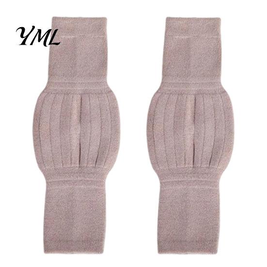 Knitted Leg Protectors 1 Pair Knit Warmers for Elderly Women, Soft Stretchy Winter Knee Thick Sleeves, Anti-slip Long Boot Socks Cold Weather Thermal