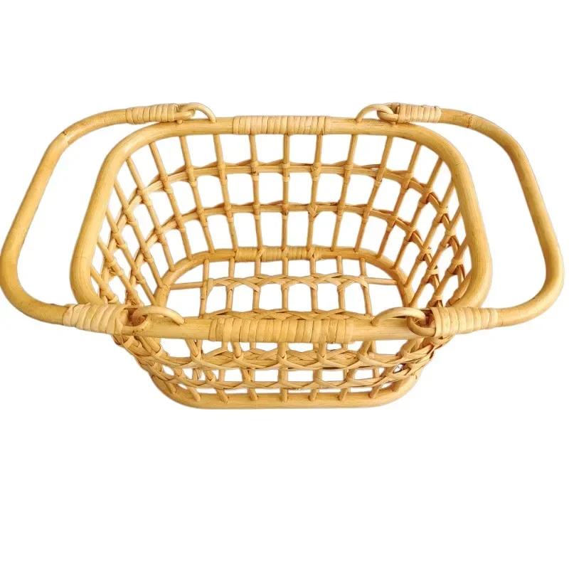 1pc Rattan Baby Bed Chair Round Sleeping Basket Newborn Photo Prop Studio Shooting Essential Infant Photography Accessory Kit