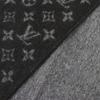 Excellent LOUIS VUITTON Scarf Escharp monogram gradient Noir cashmere M71607 Used