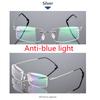 Anti Blue Light Customize Prescription Frameless Coating Myopia Eyeglasses Computer Eyeglasses 0 -0.5 -1 -1.5 -2 -2.5 -3 -4 -5 -6