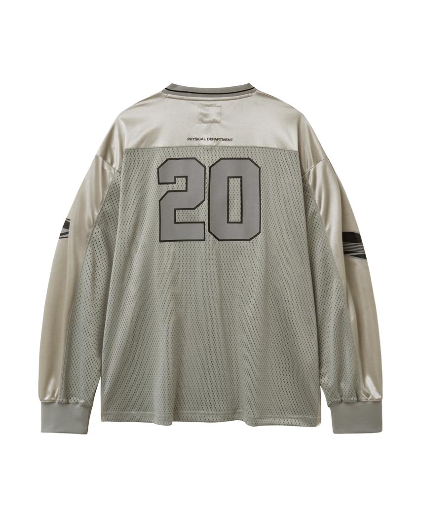 PHYPS MOTORCYCLE Original Wing Logo Mesh Long Sleeve Gray