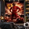 Wall Hanging Tapestry Lewis Hamilton Print Cloth for Living Room Bedroom Home Decor