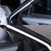 Carbon Fiber 2X Front A Pillar Triangle Cover Trim For Mazda 6 Atenza 2020-2022