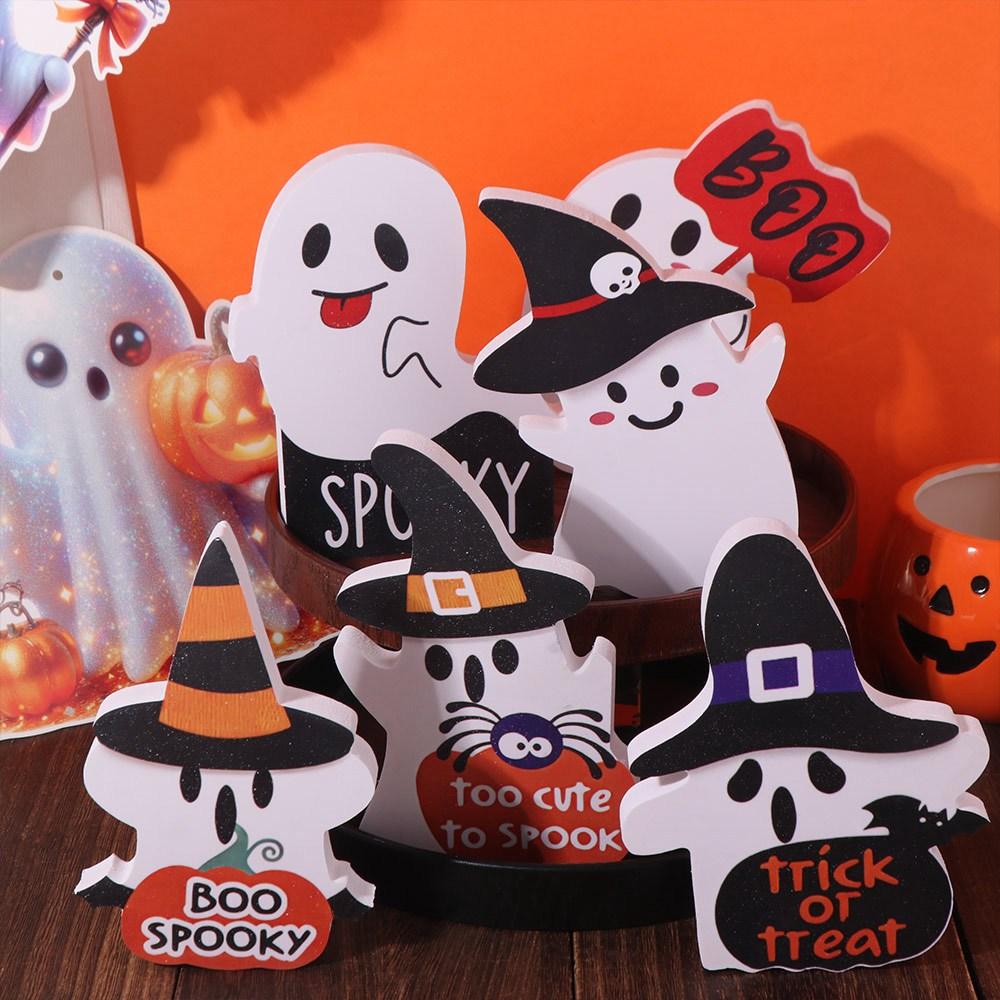 3Pcs/Set Creative Halloween Tiered Tray Decorations Cartoon Halloween Ghost Decor  Desk Decor