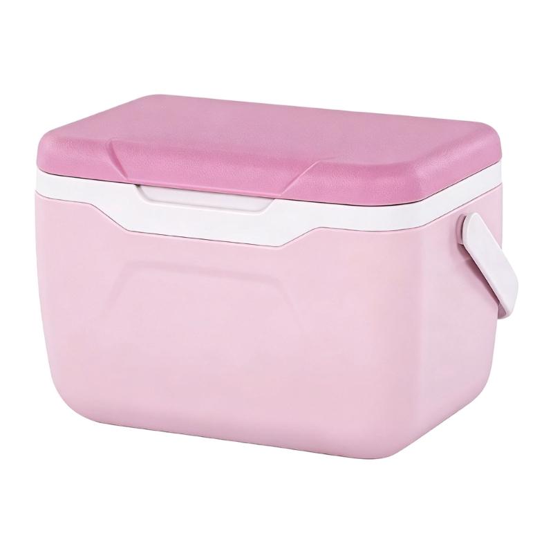 High Capacity Cooling Box Insulated Food Container Insulation Cooling Case Plastic Texture for Car Camping Outdoor