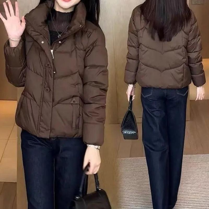 Padded clothes women's short slim-fitting thickened padded clothes thickened temperament fashionable women's clothing short small padded jacket