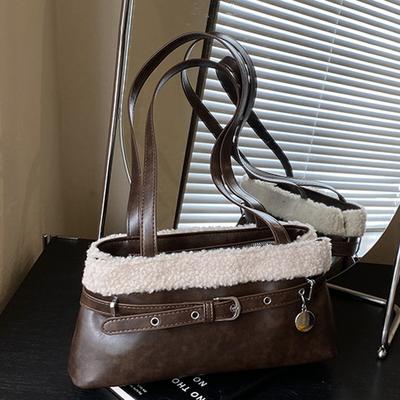 Tragetasche Retro Mode Tasche Damen Herbst und Winter neue Schultertasche große Kapazität Handtasche Gefühl Achseltasche