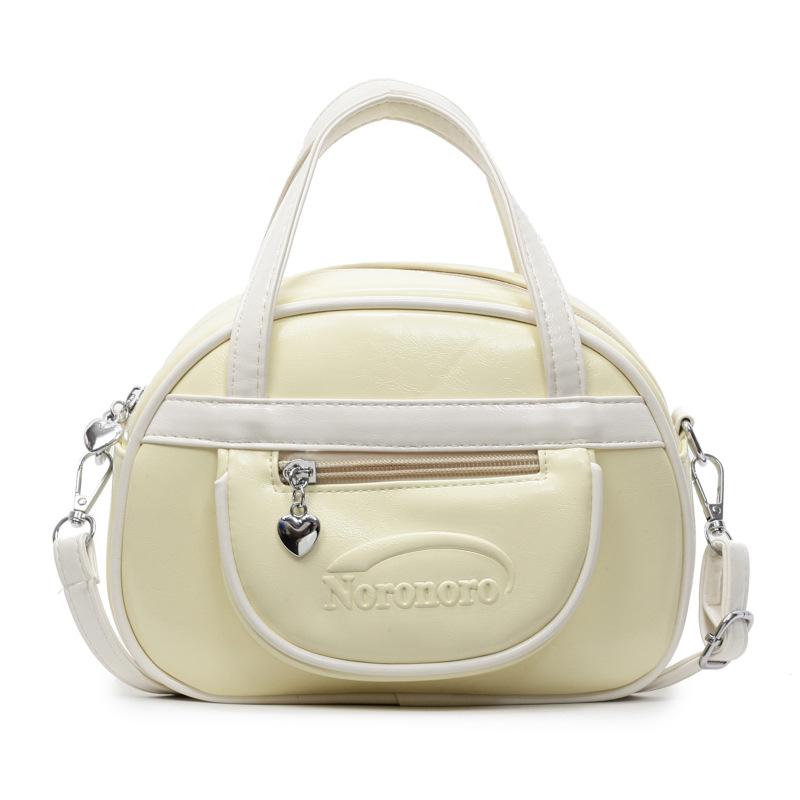 Korean sweet candy color small fresh versatile portable Boston bag women's high-end texture commuter fashion messenger bag