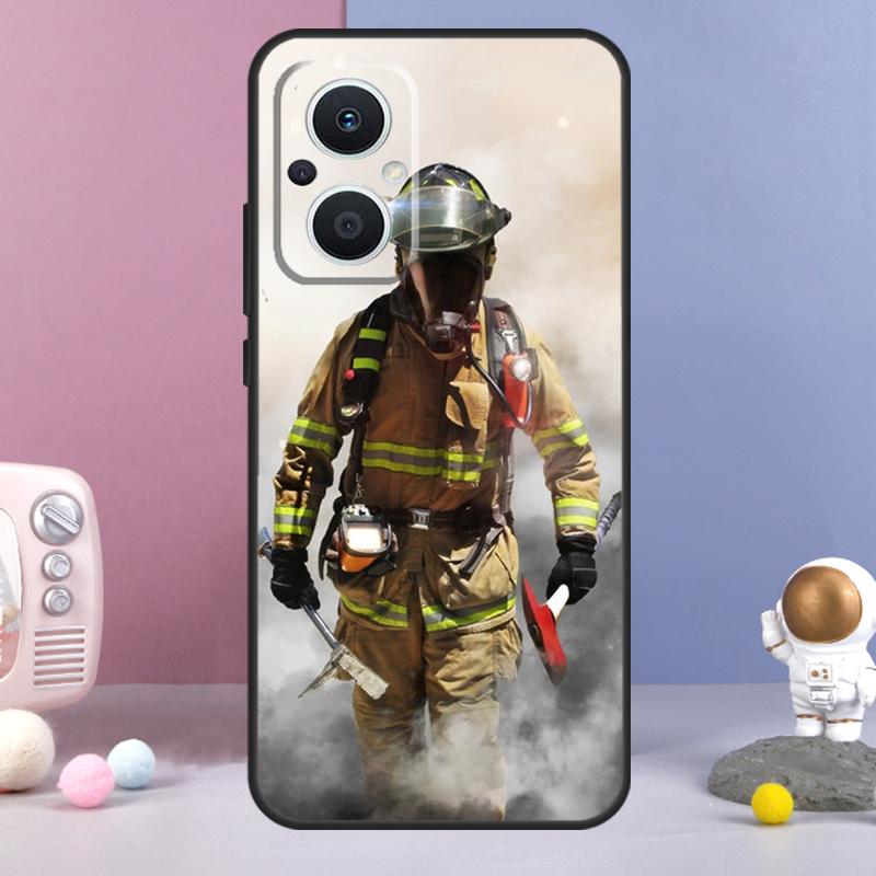 

Firefighter Heroes Fireman Funda For OPPO Reno 14 F 11F 12F 13F 10 11 12 13 Pro 7 8 Lite OPPO Find X8 X6 X5 X9 Pro Case OPPO Find X9