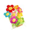 Simulation rose creative curtain buckle knot wedding plush toy decoration gift for girls sun flower