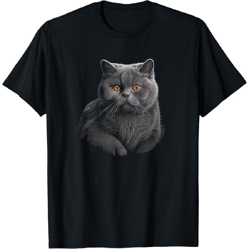 

British Shorthair Cat T-Shirt(2) XXXXXL чорний