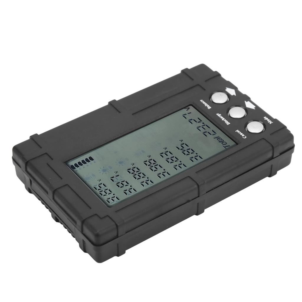 3 i 1 Batterikapasitetsmåler Balanserer Utlader Digital LCD-skjerm Batterimåler for Modell
