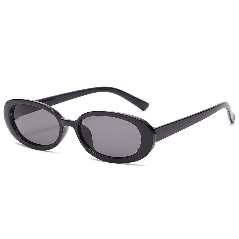 8pcs Small Oval Sunglasses Women Vintage Brand Retro Black White Sun Glasses Classic Shades Female Oculos UV400