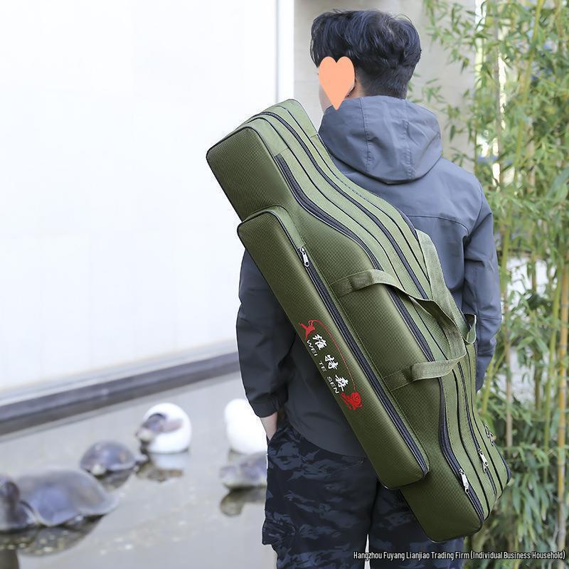 Waterproof Multifunctional Fishing Rod and Tackle Bag - Lightweight with Large Capacity
