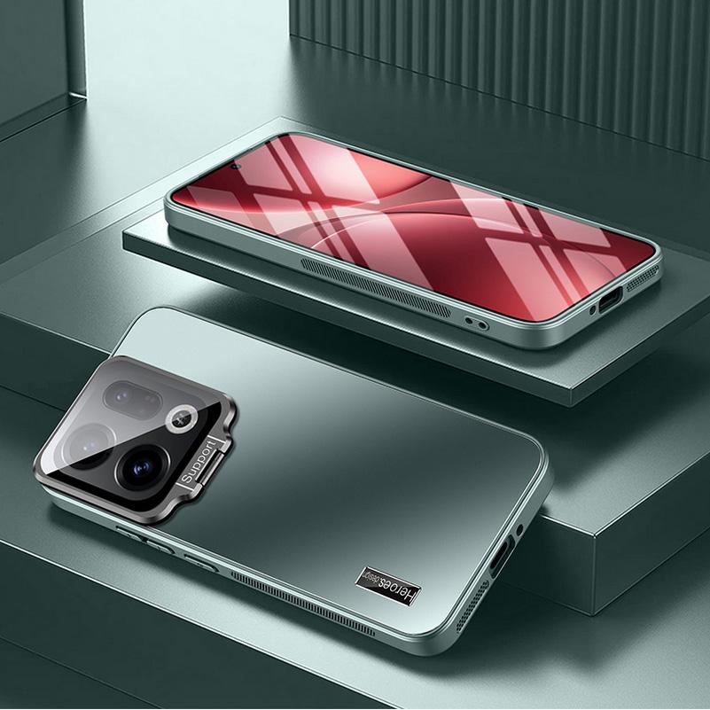 Funda Protectora Totalmente Envuelta con Soporte de Lente de Vidrio Retráctil Para OPPO Find X9 Pro find x9 X8 Ultra X8S + X7 X6 Pro Cubierta Acrílica